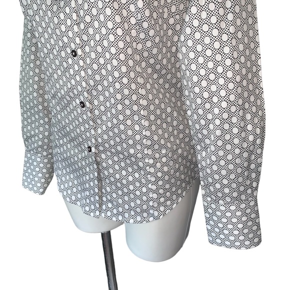 Ben Sherman Polka Dot Mod Flip Cuff Button Down Shirt - Picture 9 of 10